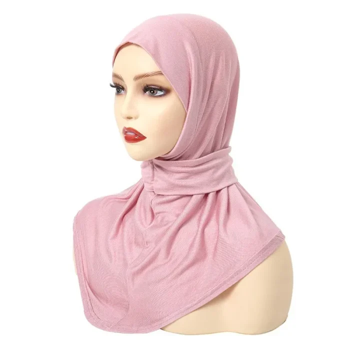 Classical Islam Women Ready To Wear Snap Fastener Hijabs For Woman Full Cover Head Wraps Scarf Turban Caps Turbante Mujer 5