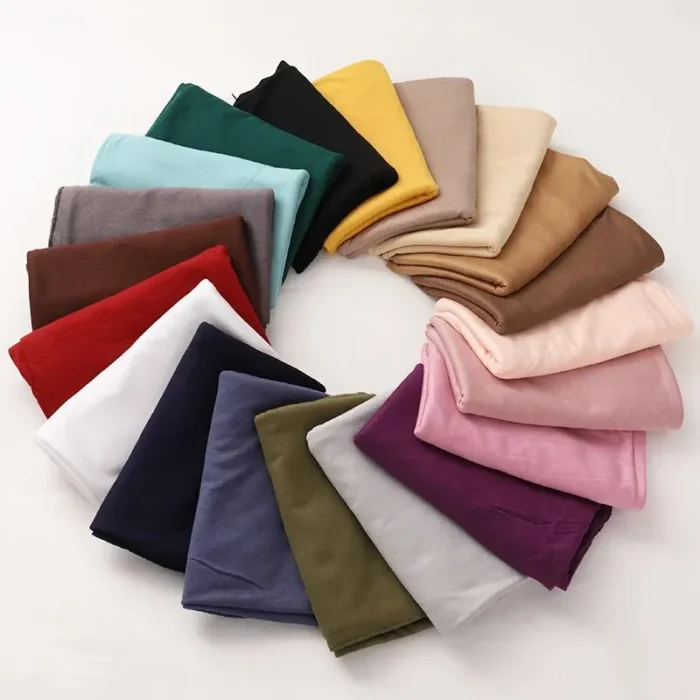 Modal Cotton Jersey Hijab Scarf Long Muslim Shawl Plain Soft Turban Tie Head Wraps For Women Africa Headband 170x60cm 4