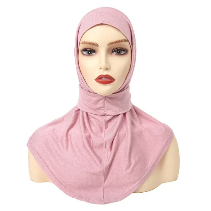Classical Islam Women Ready To Wear Snap Fastener Hijabs For Woman Full Cover Head Wraps Scarf Turban Caps Turbante Mujer 4